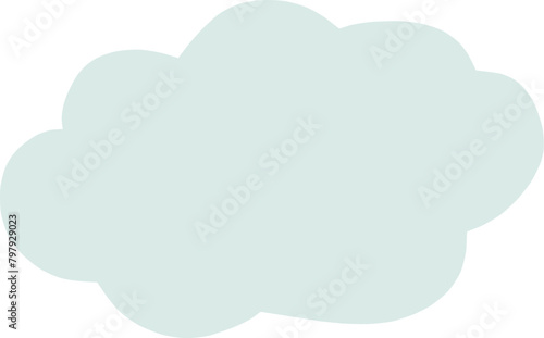 雲の形の可愛くてシンプルなフレーム