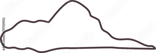 雲の形の可愛くてシンプルなフレーム