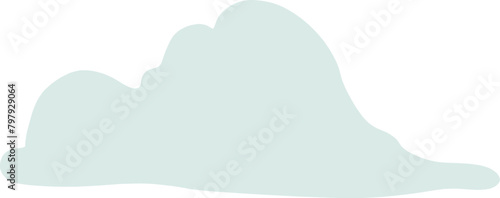 雲の形の可愛くてシンプルなフレーム