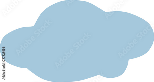 雲の形の可愛くてシンプルなフレーム