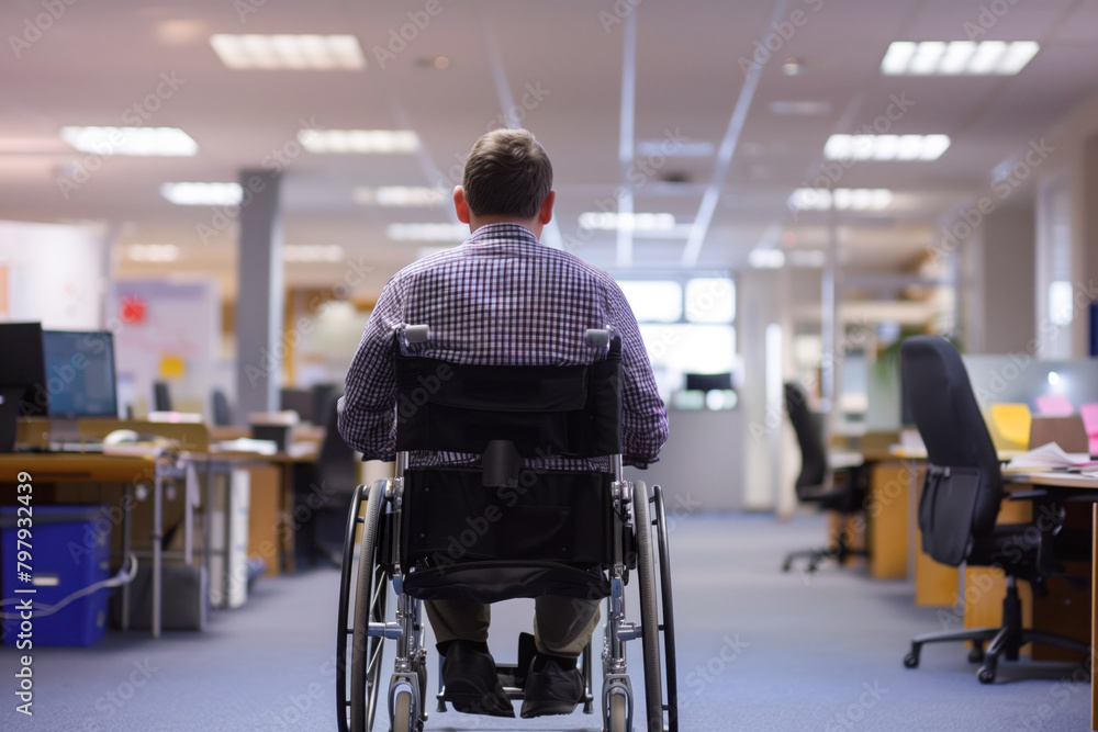Office routines adapted for wheelchair users Office routines adapted for wheelchair users