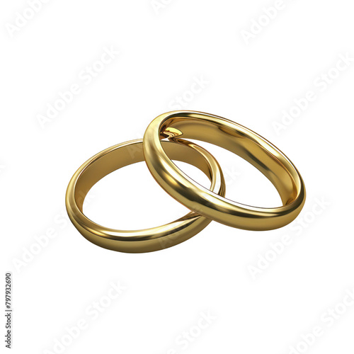 Wallpaper Mural Wedding rings isolate on transparent png.


 Torontodigital.ca