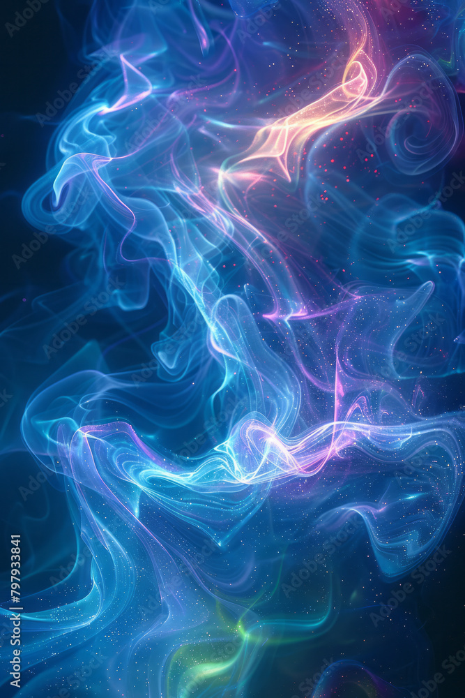 A series of abstract neon waves in electric blue and bright green, perfect for a dynamic wallpaper, A series of abstract neon waves in electric blue and bright green, perfect for a dynamic wallpaper,