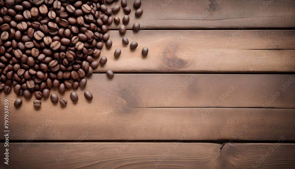 coffee beans on wood background coffee beans on wood background