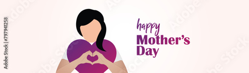 Happy Mother’s Day concept. Love you mom 3d love shape typo concept of international mother's day.