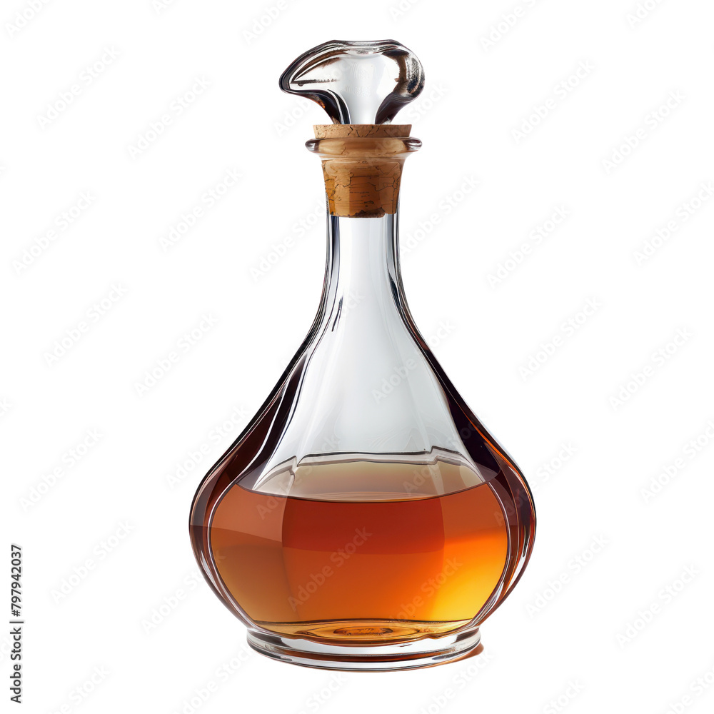 Bottle of cognac isolate on transparent png. Bottle of cognac isolate on transparent png.