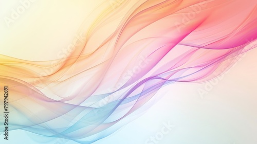 Vibrant abstract waves in pastel colours with a smooth gradient.