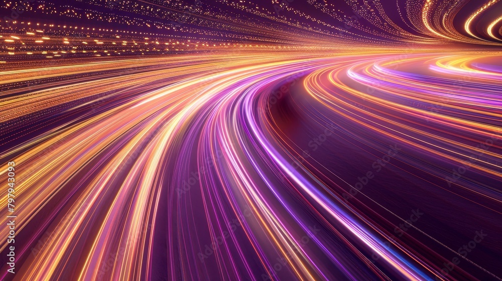Vibrant abstract image depicting streaks of multicolored light flowing in dynamic, swirling patterns, evoking a sense of speed and energy. Vibrant abstract image depicting streaks of multicolored light flowing in dynamic, swirling patterns, evoking a sense of speed and energy.