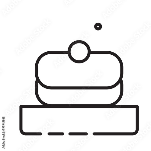 Scented Spa Yoga Line Icon