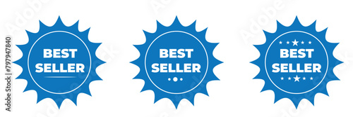 Best Seller Badge Icon. Best Seller Label Icon, Vector Illustration, eps10