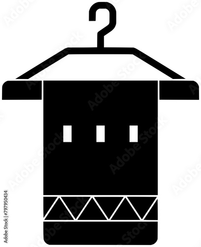 towel illustration bath silhouette bathroom logo clean icon rack outline home hygiene household object dry wall hanger holder hand shape shower cloth interior for vector graphic background