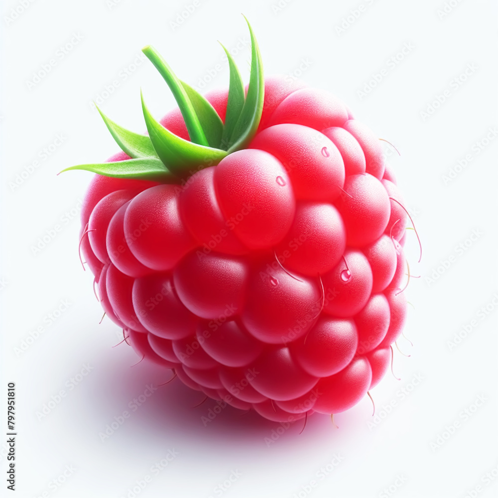 Ripe raspberry on black background. Healthy food Ripe raspberry on black background. Healthy food
