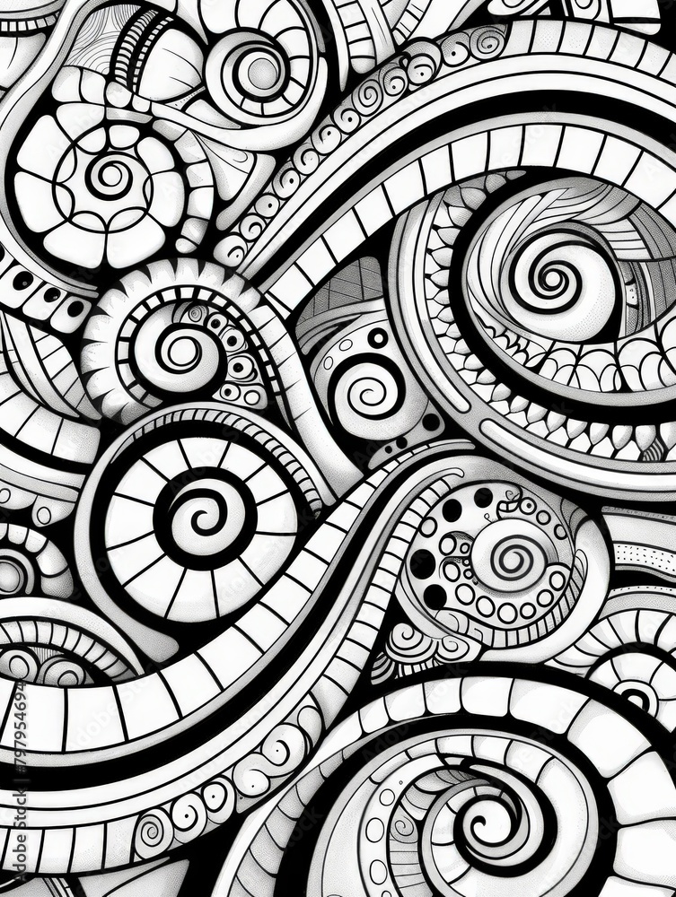 Abstract Black and White Shapes Abstract Black and White Shapes