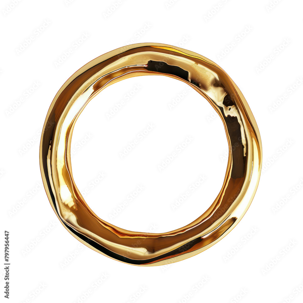 Gold plated circle isolate on transparent png. Gold plated circle isolate on transparent png.