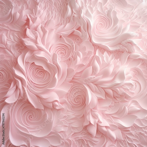 b'Pink roses and flowers background'