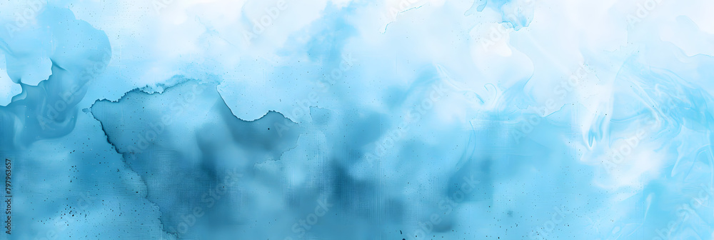 Obraz premium Abstract light blue watercolor for background