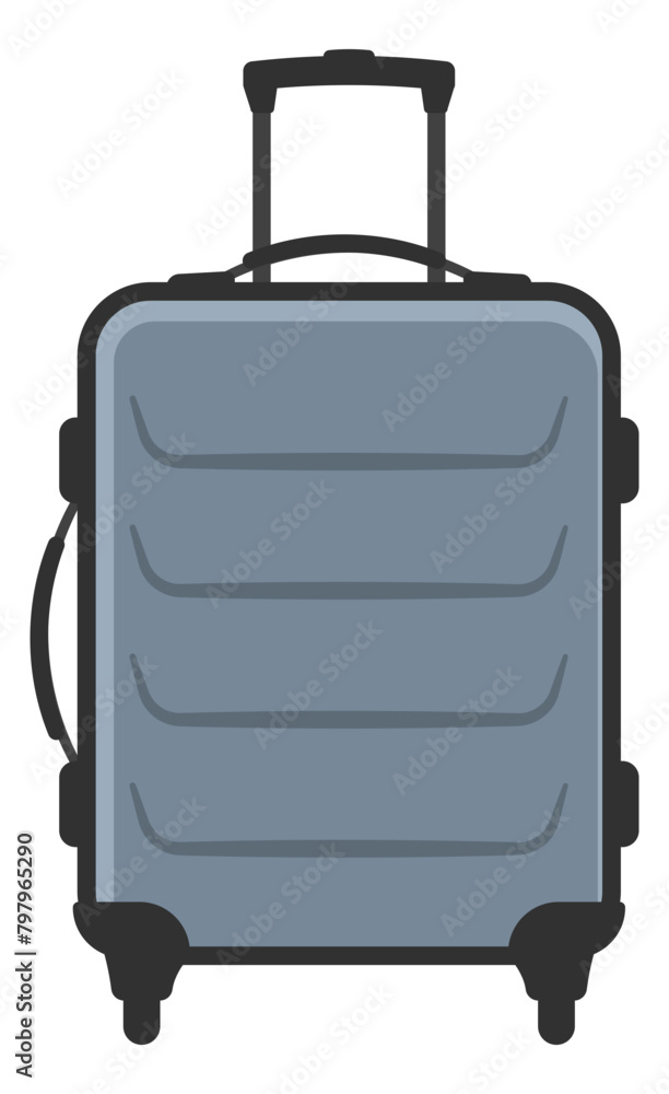 color illustration of a suitcase without background color illustration of a suitcase without background
