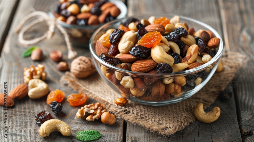 Dainty nuts and dried fruits mix Dainty nuts and dried fruits mix