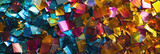 Abstract background of shimmering colored fragments