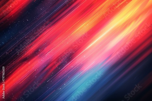 b'Colorful streaks of light in space'