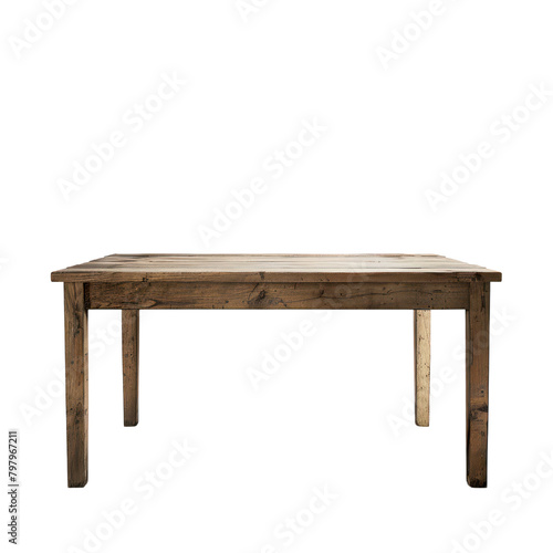 Modern round table, Table isolate on transparent png. 
