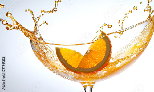 A glass of orange juice
