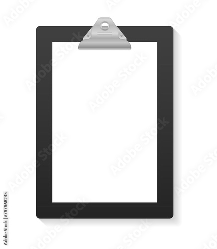 PNG, Clipboard and paper sheet page. Empty clipboard with blank white paper sheet for mockup. Notepad information board. Business board with clip. Free space for text. Vector illustration in flat desi