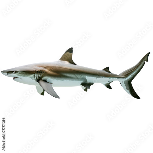 Shark isolate on transparent png.
