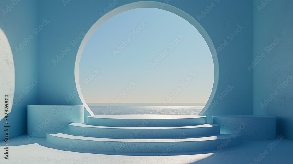 Round podium for show your product, award ceremony concept, stage backdrop, 3d cylinder on modern background, luxurious platform or stage, mockup for fashion presentation, abstract, fantasy,minimalism Round podium for show your product, award ceremony concept, stage backdrop, 3d cylinder on modern background, luxurious platform or stage, mockup for fashion presentation, abstract, fantasy,minimalism