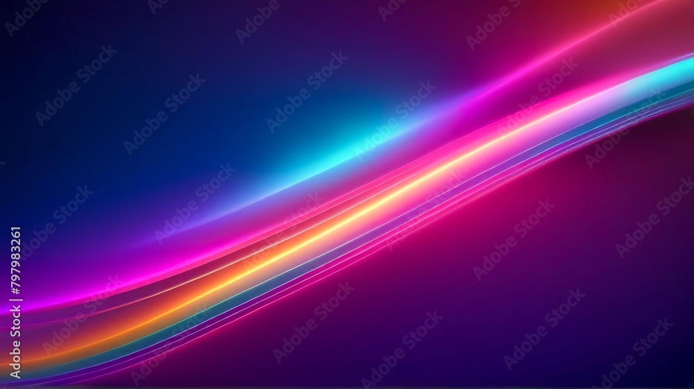 Abstract colorful wave neon gradient wallpaper background, aura rainbow colors, 