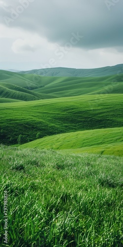 b'Green rolling hills of Tuscany, Italy'