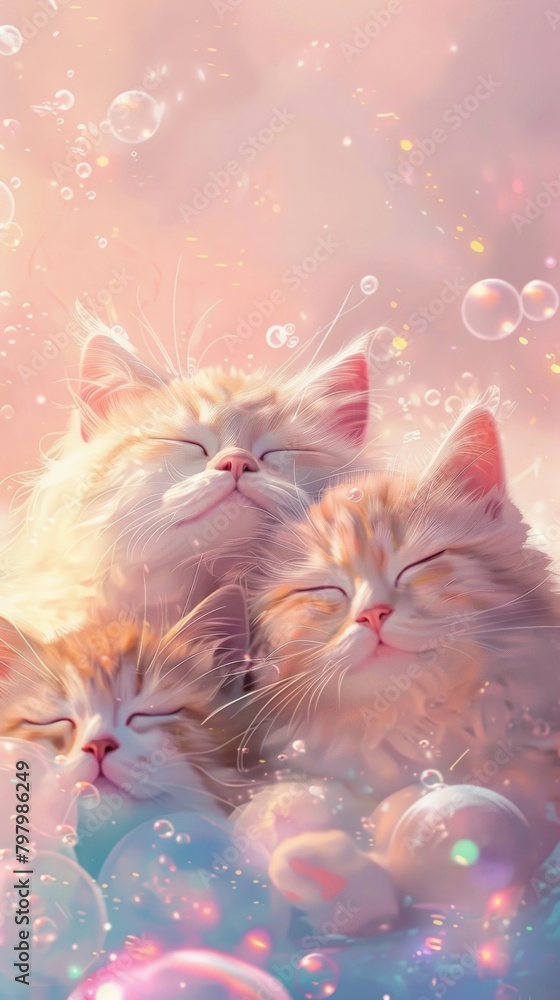 Cats animal art graphics.