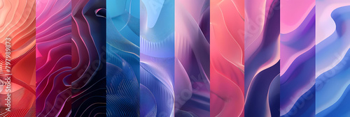 abstract geometric background mega pack featuring a colorful array of shapes and lines, including a