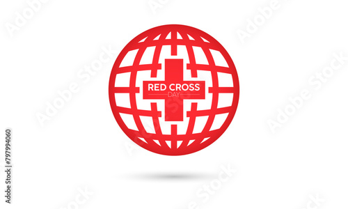 World Red Cross and Red Crescent Day health awareness vector illustration. Disease prevention vector template for banner, card, background.