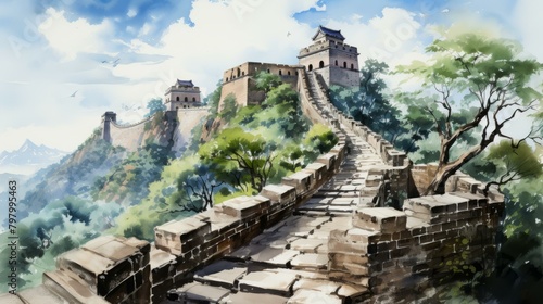 b'The Great Wall of China, Badaling Section' photo