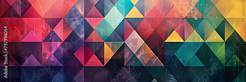abstract geometric pattern design contest entry featuring a colorful wall