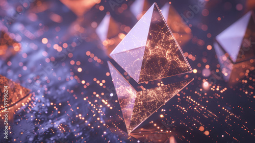 Ethereum cryptocurrency coin. Second-generation cryptocurrencies photo