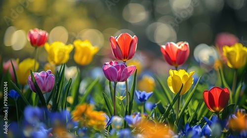 b'Field of tulips in full bloom' © Adobe Contributor