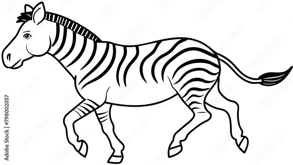 zebra running vector illustration zebra running vector illustration