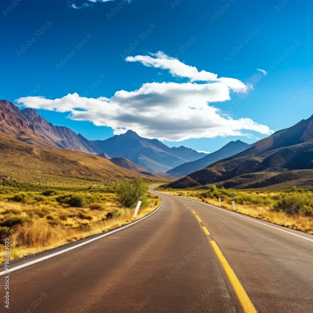 b'Road through the mountains' b'Road through the mountains'