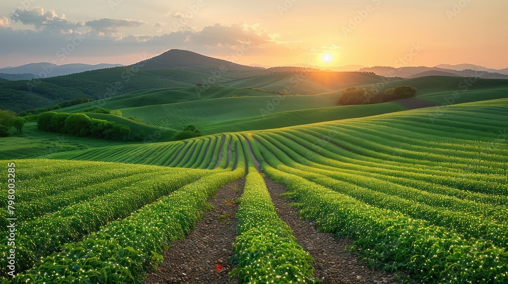 a large green field