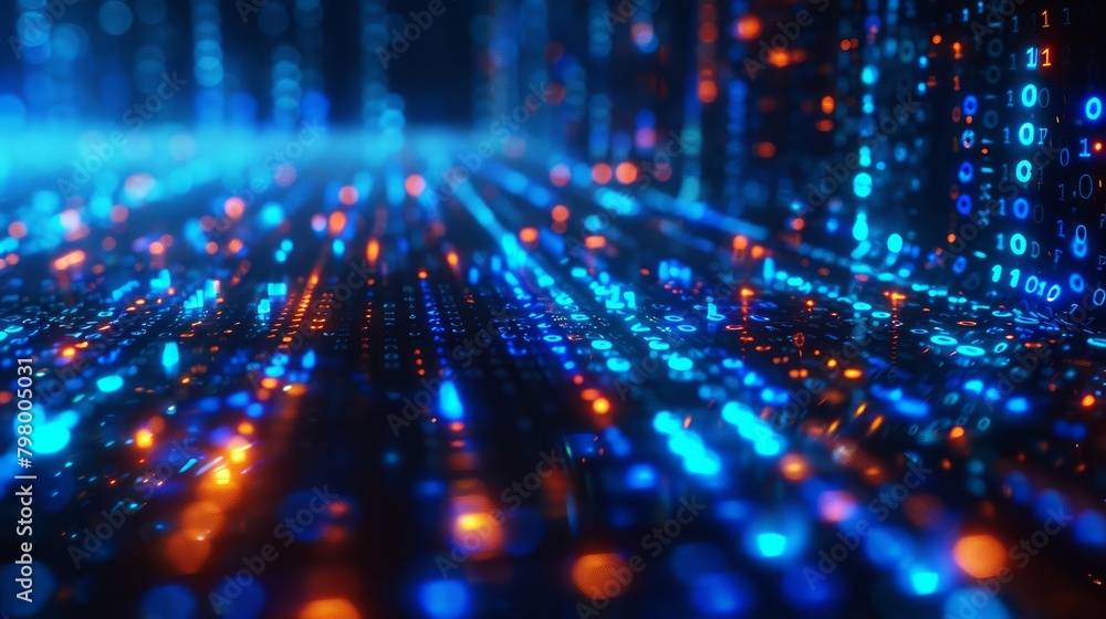 A computer screen with a blue and orange background. The blue and orange colors are bright and vibrant, creating a sense of energy and excitement A computer screen with a blue and orange background. The blue and orange colors are bright and vibrant, creating a sense of energy and excitement