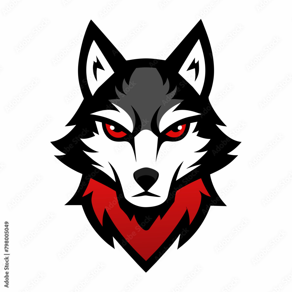 wolf head illustration for t-shirt design vector illustration wolf head illustration for t-shirt design vector illustration