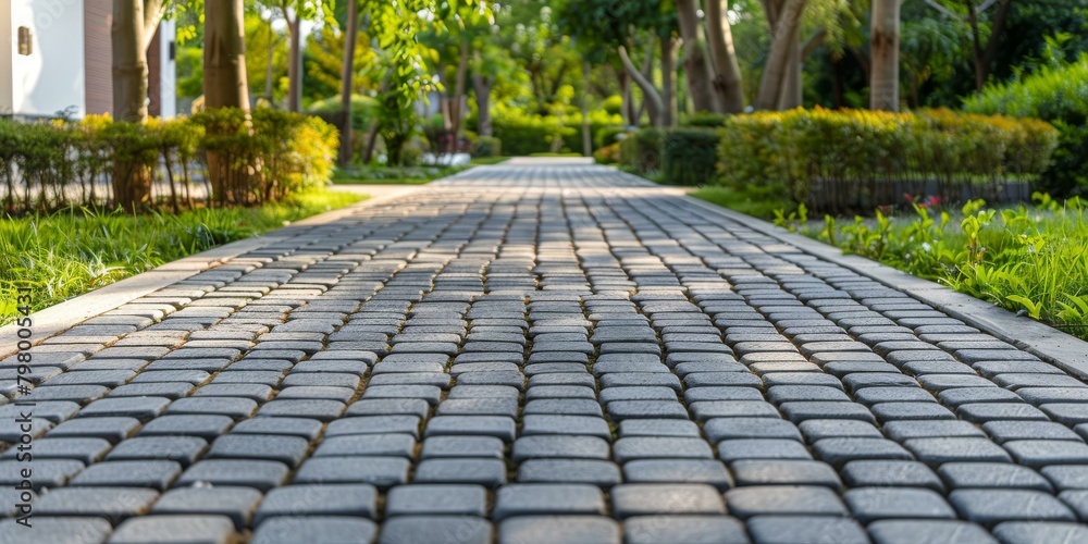 Fototapeta premium b'Stone walkway in the park'