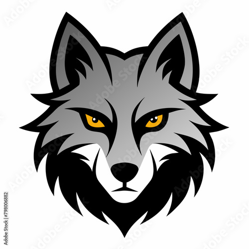  wolf head illustration for t-shirt design vector illustration © AnilChandra