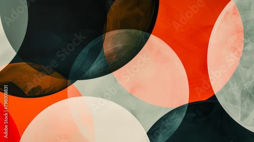 Dynamic abstract with overlapping circles in bold colors offering a strong contrast