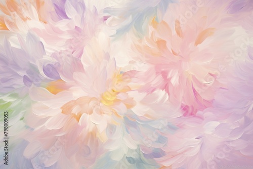 Abstract flower pattern painting backgrounds plant. © Rawpixel.com