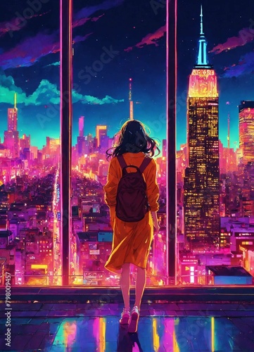 woman in the city