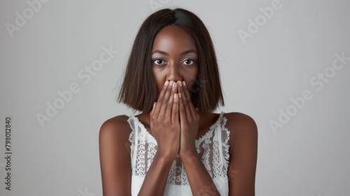 Woman with Surprised Expression photo
