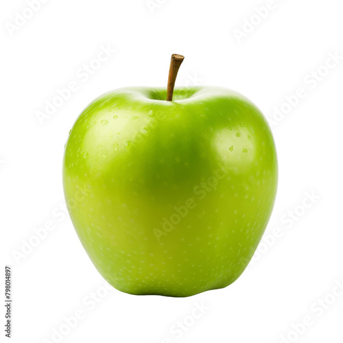 green apple isolated on white